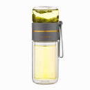 She-Vibes Glass Water Bottle With Tea Infuser Filter