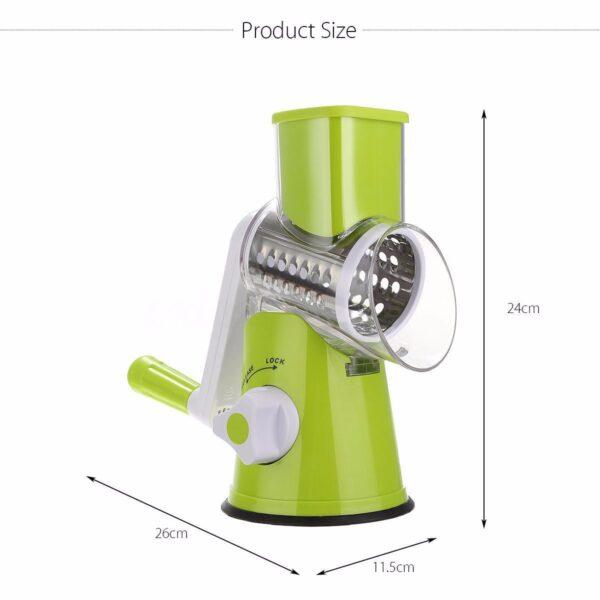 She-Vibes Vegetable Cutter Round Mandoline Slicer Potato - Image 2