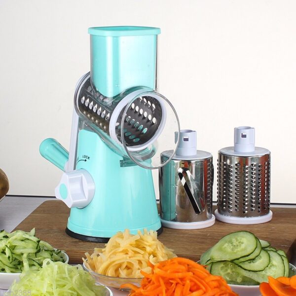 She-Vibes Vegetable Cutter Round Mandoline Slicer Potato - Image 4