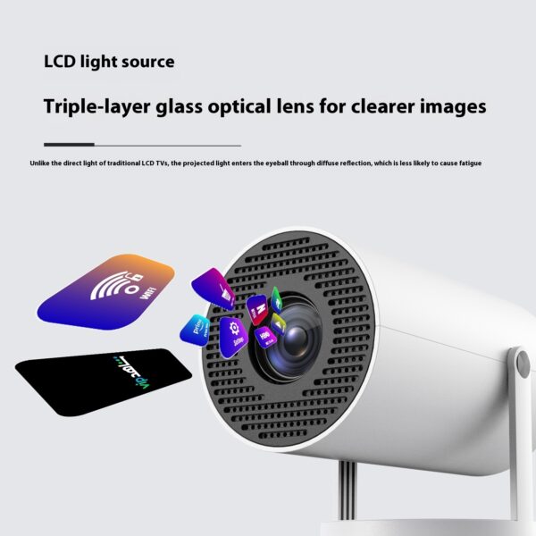 She-Vibes Portable Projector For Home Use 180 Degrees - Image 5