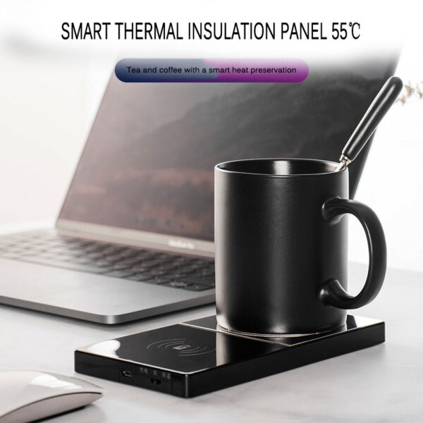 She-Vibes 2 In 1 Heating Mug Cup Warmer Electric Wireless Charger