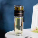 She-Vibes Glass Water Bottle With Tea Infuser Filter