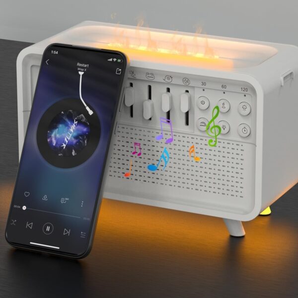 She-Vibes 3 In 1 Bluetooth Speaker White Noise Sleep Night Light - Image 6