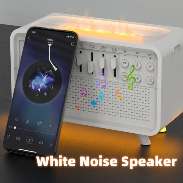 She-Vibes 3 In 1 Bluetooth Speaker White Noise Sleep Night Light