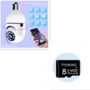 She-Vibes WiFi CAMERA 1080P Bulb 4X Zoom Camera E27 Home 5GWiFi Alarm Monitor