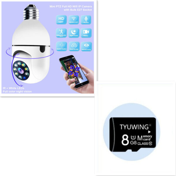 She-Vibes WiFi CAMERA 1080P Bulb 4X Zoom Camera E27 Home 5GWiFi Alarm Monitor - Image 6