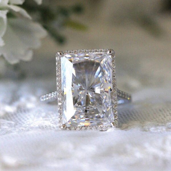 She-Vibes Bright Rectangular Eye-catching Ring Fashion Simple - Image 2
