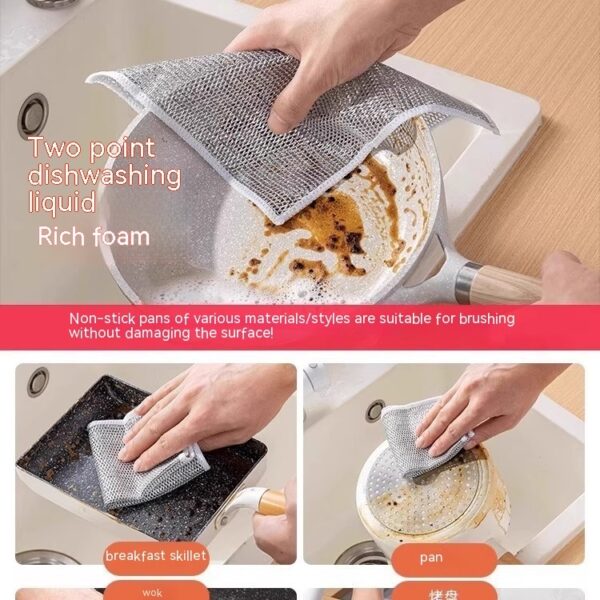 She-Vibes Steel Wire Ball Cloth Kitchen Cleaning Dishcloth - Image 5