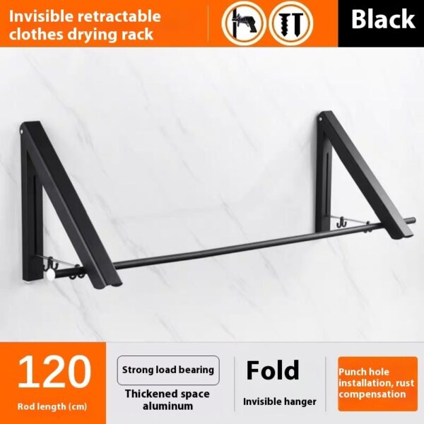 She-Vibes Punch-free Space Aluminum Foldable Invisible Retractable - Image 4