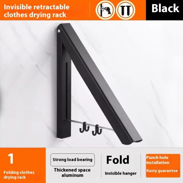 She-Vibes Punch-free Space Aluminum Foldable Invisible Retractable - Image 6