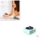 She-Vibes Wireless mini portable retro phonograph Bluetooth-compatible speaker
