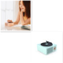 She-Vibes Wireless mini portable retro phonograph Bluetooth-compatible speaker