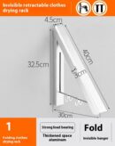 She-Vibes Punch-free Space Aluminum Foldable Invisible Retractable