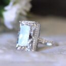 She-Vibes Bright Rectangular Eye-catching Ring Fashion Simple