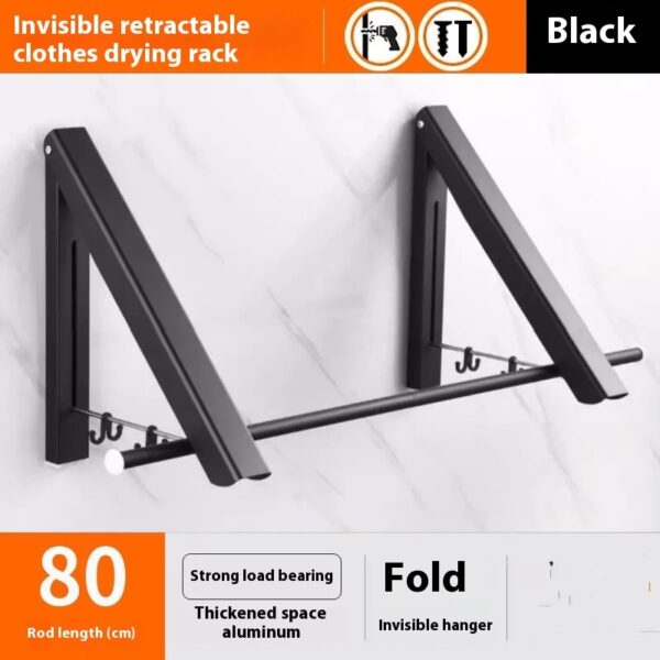 She-Vibes Punch-free Space Aluminum Foldable Invisible Retractable - Image 5