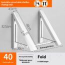 She-Vibes Punch-free Space Aluminum Foldable Invisible Retractable